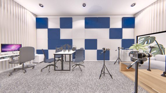 Paket Peredam Ruang & Finishing Interior untuk Studio Podcast Rumah Sakit di Jakarta