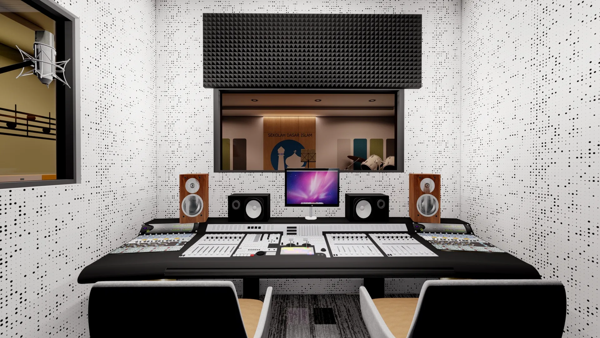 Peredam Ruang Kontrol Studio Musik Jakarta