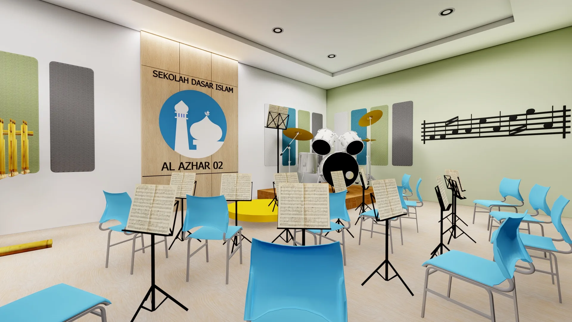 Peredam Ruang Studio Musik Jakarta Selatan