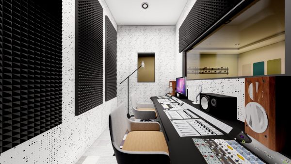 desain Ruang Kontrol Studio Musik Jakarta Kedap Suara
