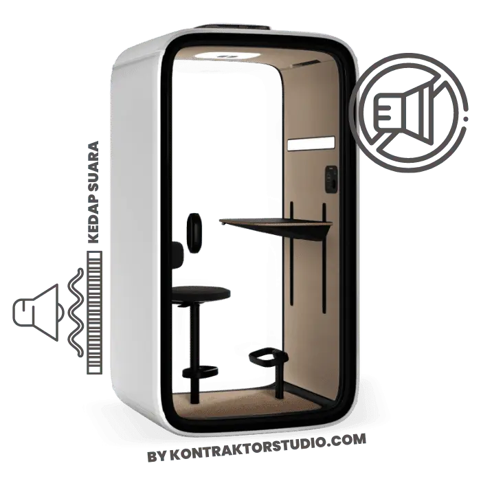 Silent Box Office Pod Kedap Suara Profesional untuk Ruang Kerja dan Meeting Privat - Kontraktorstudio.com