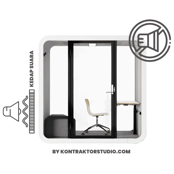 Phone Booth Kedap Suara untuk Kantor Modern dan Workspace Profesional - Silent Box Kontraktorstudio