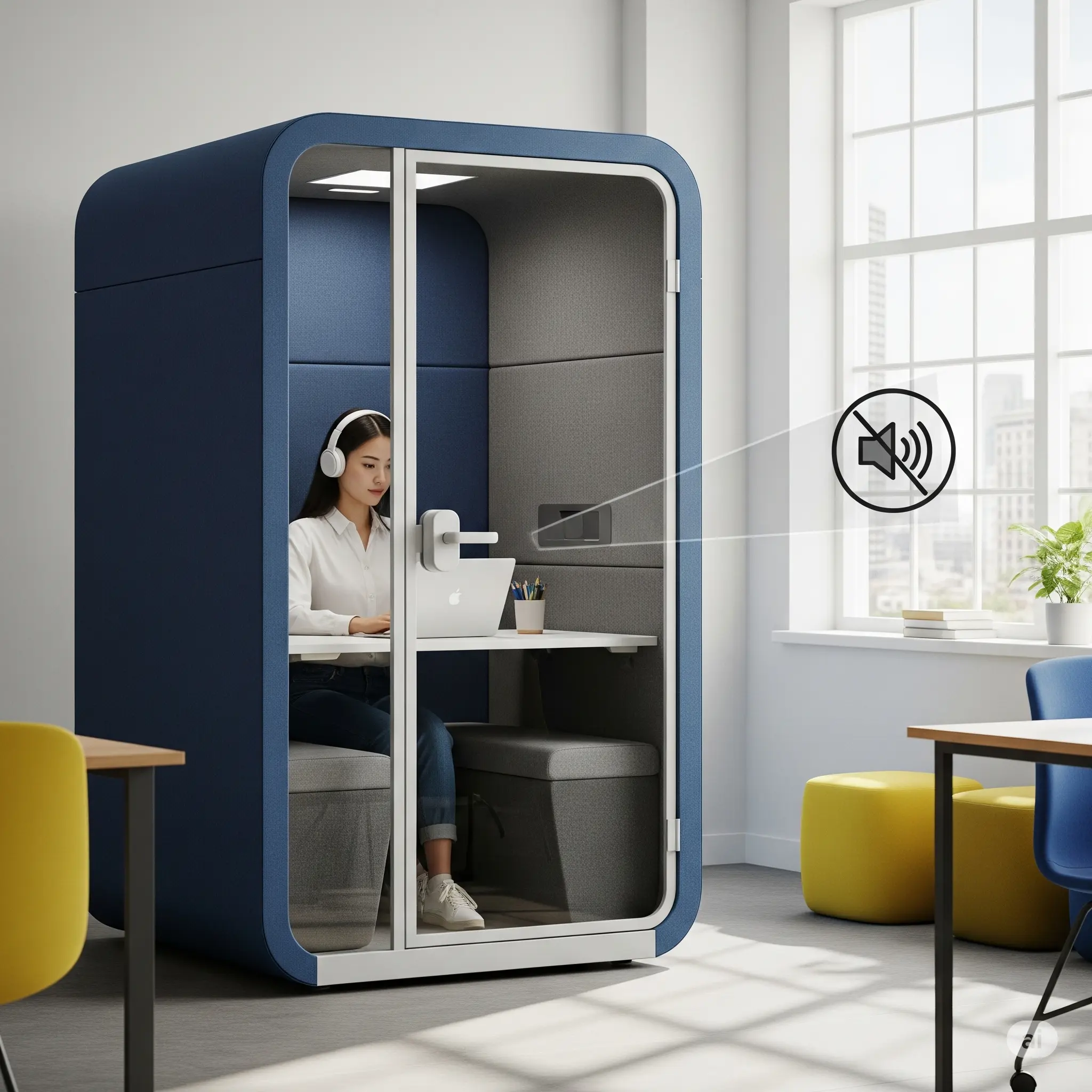 Office Phone Booth Pods - Pod Telepon Kedap Suara untuk Kantor Modern dengan Desain Minimalis