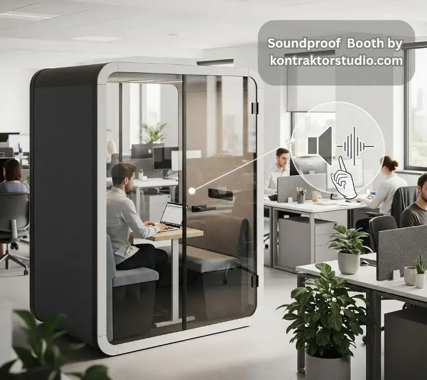 Portable Office Pods - Booth Telepon Modular dan Fleksibel untuk Relokasi Mudah dan Instalasi Cepat